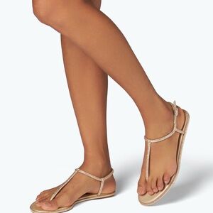 Sandals with T-Strap Design